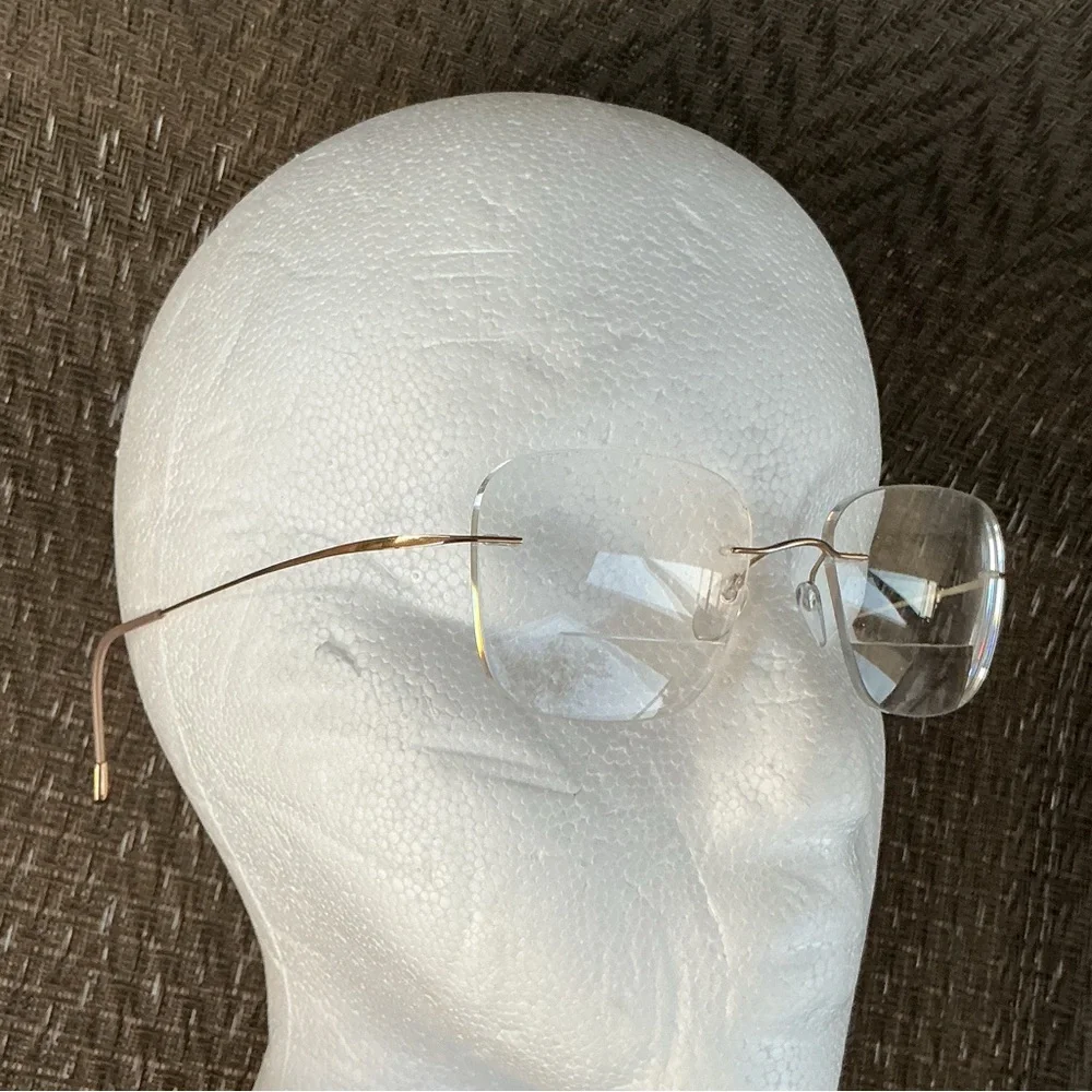 Silhouette Rimless Gold TITAN Eyeglasses Frames